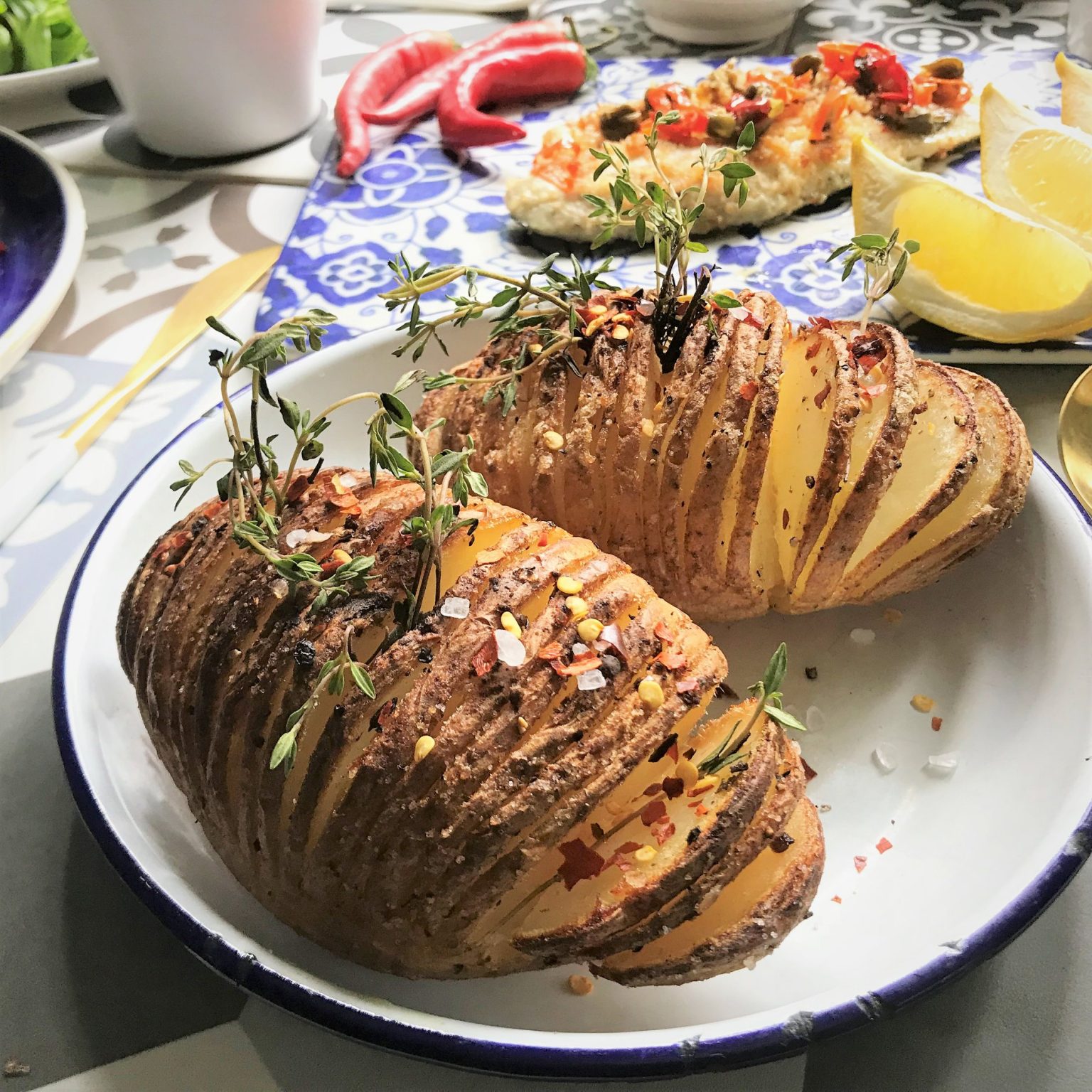 Hasselback Potatoes UK Chilli Queen